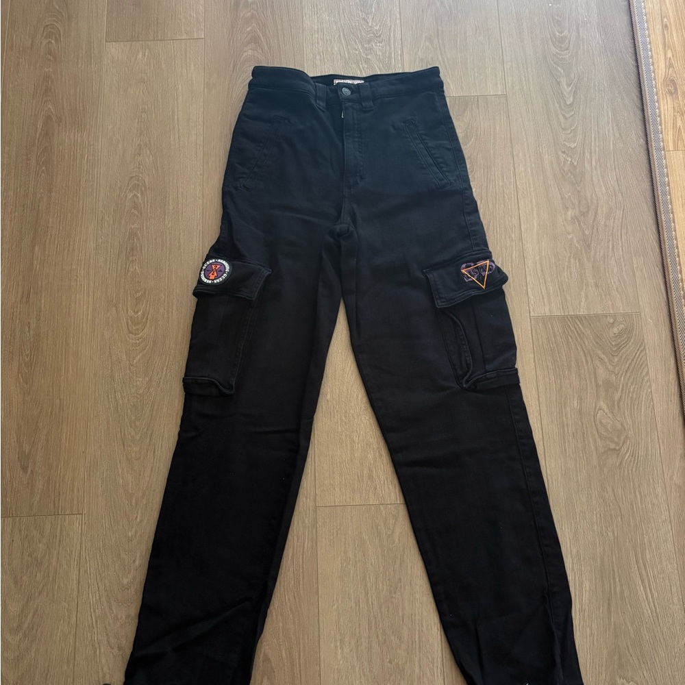 Guess Black Cargo Pants